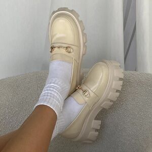 Elegant Cream Loafers for Women